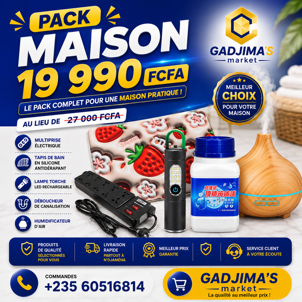 Pack Maison Gadjima — Équipez votre maison au Tchad